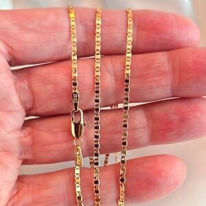 💛 New Pretty Bird 18K Rose Gold-plated Mariner Links Chain Necklace 18" 💛